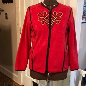 Bob Mackie wearable art lightweight jacket size M